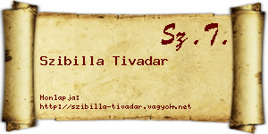Szibilla Tivadar névjegykártya